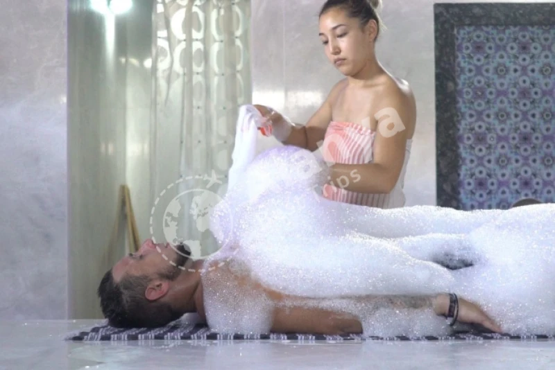 incekum turkish bath foam massage