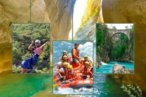 Canyoning-, Rafting- und Seilrutschen-Abenteuertour