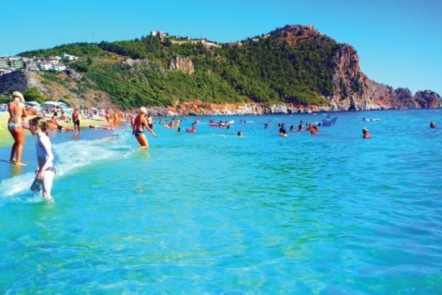 In which months is it possible to go to the sea in Alanya?