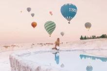 Wycieczka balonem na ogrzane powietrze Pamukkale